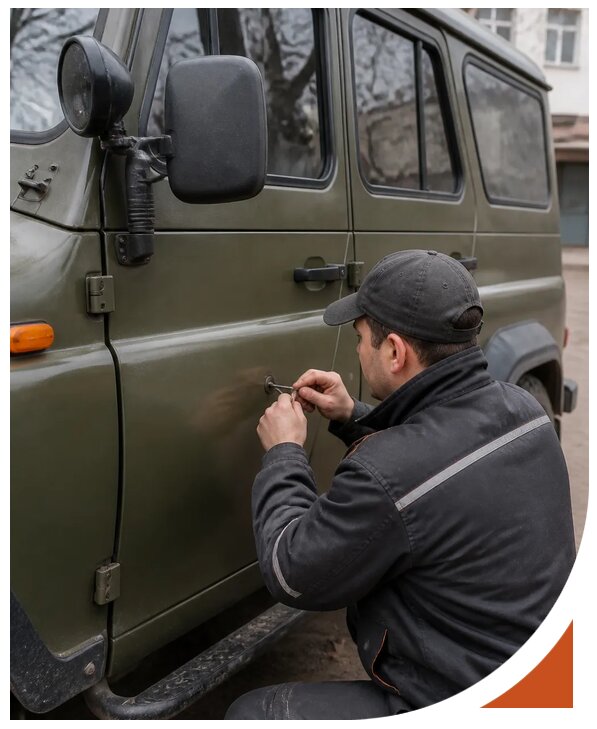 Профессиональное вскрытие автомобиля УАЗ без повреждений в Мариинске